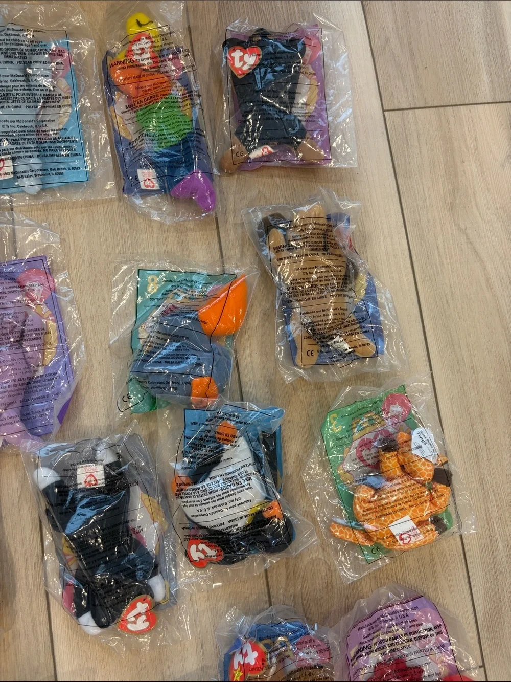 Vintage McDonalds Ty Beanie Babies Assorted Plush Pack